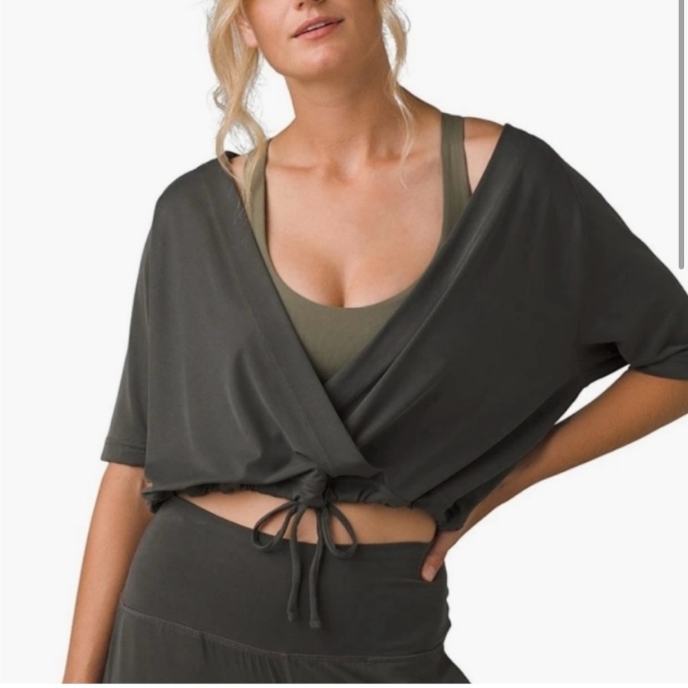 Prana Gray Green Top